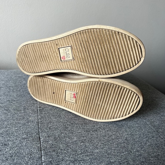 Clae Bradley perforated suede sneakers Oyster Tan 7 - Picture 5 of 12